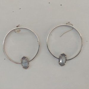 KENDRA SCOTT SILVER EARRINGS